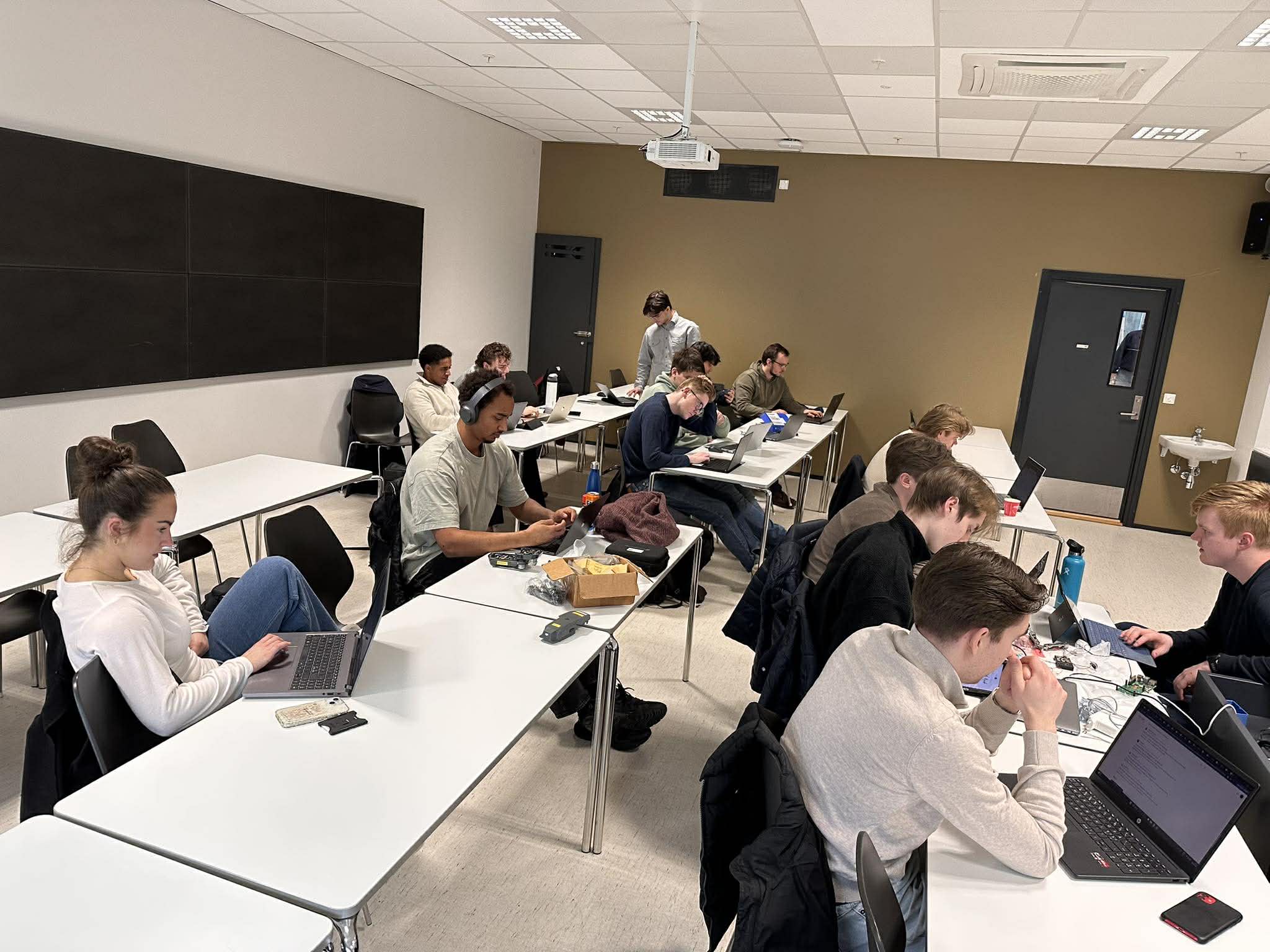 All teams working together.